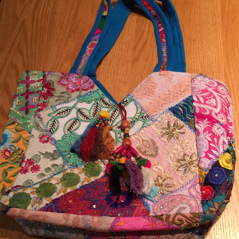 Fair Trade Handcrafted Bohemian Patchwork Tote - image 1
